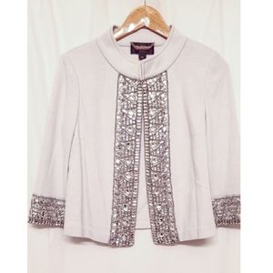 St. John Embelished Milano Knit jacket